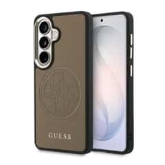 Guess PU Perforated 4G Logo Magnetic Case Samsung Galaxy S26 – Brown