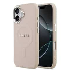 Guess PU Saffiano MagSafe Hoesje iPhone 17 – Roze