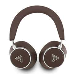 Guess PU Saffiano Triangle Logo ENC Draadloze Koptelefoon – Bruin
