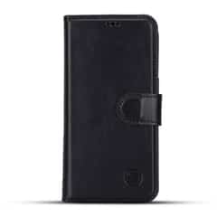 Solidenz Moda Book Samsung Galaxy S26 Ultra echt leren hoesje – Zwart