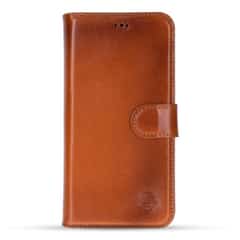 Solidenz Moda Book Samsung Galaxy S26 genuine leather case – Brown