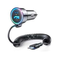 Joyroom 72W 3-in-1 Autolader met 1.6m USB-C Kabel – Zwart