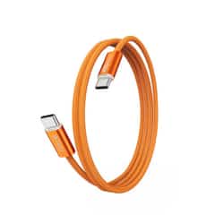 WiWU Essen 240W USB-C to USB-C Fast Charging Cable 1.5 Meter – Orange