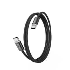 WiWU Essen 240W USB-C naar USB-C Snellaadkabel 1.5 Meter – Zwart
