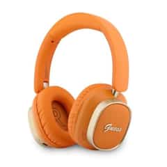 Guess Rectangle Metal Script Logo ENC Draadloze Koptelefoon – Oranje
