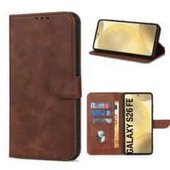 Solidenz Book Case for Samsung Galaxy S26 FE, Brown