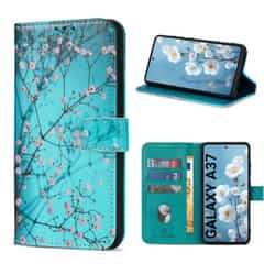 Solidenz Bookcase Case for Samsung Galaxy A37 – Sierkers (Blue) | Holds 3 cards, magnetic closure, compatible with wireless charging