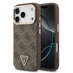 Guess 4G Triangle Logo iPhone 18 Pro / 17 Pro Case with MagSafe – Brown
