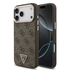 Guess 4G Triangle Logo iPhone 18 Pro Max / 17 Pro Max Case with MagSafe – Brown