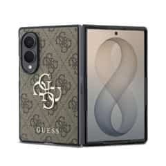 Guess PU 4G Metal Logo Hoesje Samsung Galaxy Z Fold 8 – Bruin