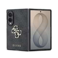 Guess PU 4G Metal Logo Hoesje Samsung Galaxy Z Fold 8 – Grijs