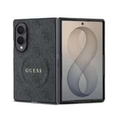 Guess PU Leather 4G Magnetisch Hoesje Samsung Galaxy Z Fold 8 – Zwart