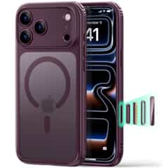 Esr Classic Hybrid MagSafe iPhone 17 Pro Max/18 Pro Max – Matte Dark Bordeaux Red