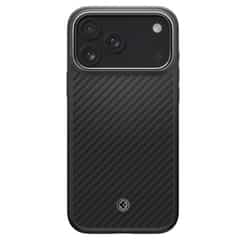 Spigen Enzo Aramid ‘T Mag Magsafe iPhone 17 Pro Max/18 Pro Max – Black/Silver