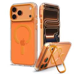Spigen Ultra Hybrid Optik S MagSafe for iPhone 17 Pro/18 Pro – Clear/Orange