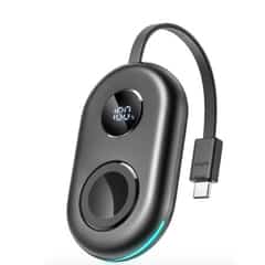 Joyroom JR W09 2500 mAh Power Bank with Wireless Charging and USB-C Port for Apple Watch, Black