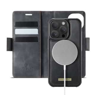 Solidenz 2-in-1 MagSafe Wallet Case voor iPhone 16 Pro Max – Zwart