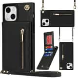Variation Solidenz Fashion Wallet met koord iPhone 13 – Zwart