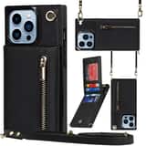 Variation Solidenz Fashion Wallet met koord iPhone 14 Pro Max – Zwart