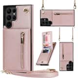 Variation Solidenz Fashion Wallet met koord Samsung S22 Ultra – Rosegoud