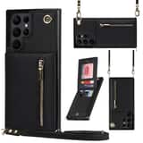 Variation Solidenz Fashion Wallet met koord Samsung S22 Ultra – Zwart
