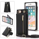 Variation Solidenz Fashion Wallet met koord iPhone SE 2022 – SE 2020 – iPhone 8 – Zwart