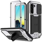 Variation Stofdicht metalen hoes Samsung Galaxy S22 – Zilver
