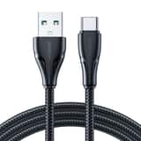 Variation Joyroom 1,2 m Nylon-Ladekabel Typ-C – 3A Schnellladefunktion – Schwarz