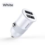 Variation Chargeur de voiture Joyroom avec 2 ports USB-A 3,1 A à charge rapide – Blanc