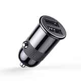 Variation Chargeur de voiture Joyroom avec 2 ports de charge rapide USB-A 3,1 A — Noir