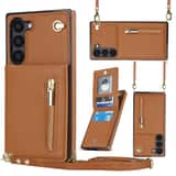 Variation Solidenz Fashion Wallet met koord Samsung Galaxy S23 – Bruin