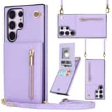 Variation Solidenz Fashion Wallet met koord Samsung Galaxy S22 Ultra – Violet