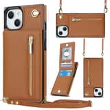 Variation Solidenz Fashion Wallet met koord iPhone 13 – Bruin