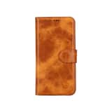 Variation Solidenz Moda Book iPhone 15 Pro echt leren hoesje – Lichtbruin