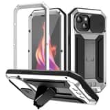 Variation Dust-proof Metal Case for iPhone 15 – Silver