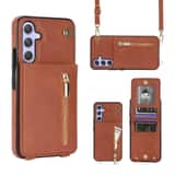 Variation Solidenz Fashion Wallet met koord Samsung Galaxy A14 – Bruin