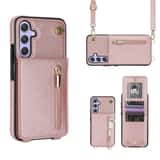 Variation Solidenz Fashion Wallet met koord Samsung Galaxy A14 – Roségoud