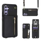 Variation Solidenz Fashion Wallet met koord Samsung Galaxy A14 – Zwart
