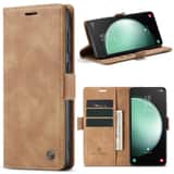 Variation Solidenz Urban Book Samsung S24 Plus hoesje – Bruin
