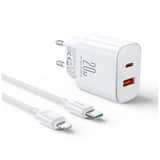 Variation Joyroom 20W PD+QC Oplader inclusief USB-C naar USB-C kabel  – 1 Meter – Wit