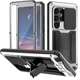 Variation Stofdicht metalen hoes Samsung Galaxy S24 Ultra – Zilver