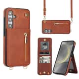 Variation Solidenz Fashion Wallet met koord Samsung Galaxy S24 – Bruin