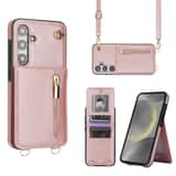 Variation Solidenz Fashion Portemonnee hoesje met koord Samsung Galaxy S25 Plus – Roségoud