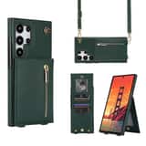 Variation Solidenz Fashion Wallet met koord Samsung Galaxy S24 Ultra – Groen