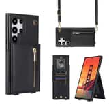 Variation Solidenz Fashion Wallet met koord Samsung Galaxy S24 Ultra – Zwart