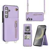 Variation Solidenz Fashion Wallet met koord Samsung Galaxy S24 – Violet