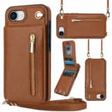 Variation Solidenz Fashion Portemonnee hoesje met koord iPhone 17e / 16e – Bruin