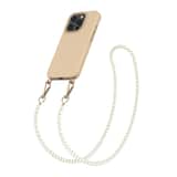 Variation Solidenz Collection iPhone 16 Pro Max hoesje met afneembare koord – Caramel Pearls