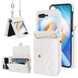 Variation Fashion Portemonnee hoesje met koord Samsung Galaxy Z Flip 6 – Wit