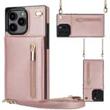Variation Solidenz Fashion Portemonnee hoesje met koord iPhone 16 Pro Max – Roségoud